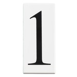Number 1 Address Panel - White