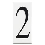 Number 2 Address Panel - White