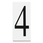 Number 4 Address Panel - White