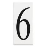 Number 6 Address Panel - White