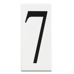 Number 7 Address Panel - White