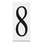 Number 8 Address Panel - White