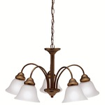 Wynberg Chandelier - Olde Bronze / Satin Etched