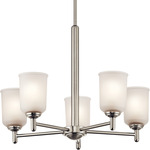 Shailene Chandelier - Brushed Nickel / Satin Etched