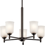 Shailene Chandelier - Olde Bronze / Satin Etched