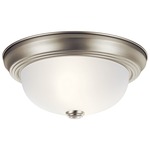 Signature 811 Ceiling Light Fixture - Brushed Nickel / Satin Etched