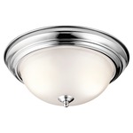 Signature 811 Ceiling Light Fixture - Chrome / Satin Etched