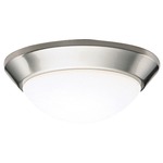 Ceiling Space Light Fixture - Brushed Nickel / Satin Etched