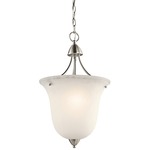 Nicholson Foyer Pendant - Brushed Nickel / Satin Etched