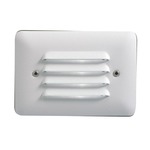 12V Mini Louvered Step Light - White