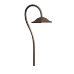 12V Shepherds Crook Path Light - Textured Architectural Bronze