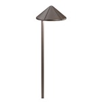 12V Six Groove Side Mount Path Light - Textured Architectural Bronze