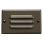 Horizontal Louvered Step Light - Architectural Bronze