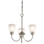 Jolie Chandelier - Brushed Nickel / Satin Etched