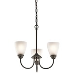 Jolie Chandelier - Olde Bronze / Satin Etched