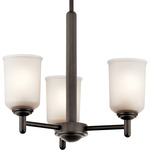 Shailene Chandelier - Olde Bronze / Satin Etched