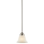 Wynberg Mini Pendant - Brushed Nickel / Satin Etched