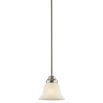 Wynberg Mini Pendant - Brushed Nickel / Satin Etched