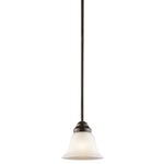 Wynberg Mini Pendant - Olde Bronze / Satin Etched