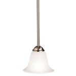 Dover Mini Pendant - Brushed Nickel / Etched Seedy