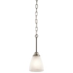 Jolie Mini Pendant - Brushed Nickel / Satin Etched