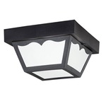 Polypropylene Flush Mount Ceiling Light - Black