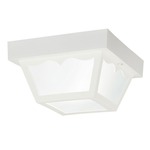 Polypropylene Flush Mount Ceiling Light - White