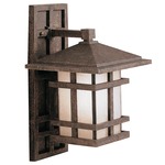 Cross Creek Outdoor Wall Light - Aged Bronze / Linen Seeded