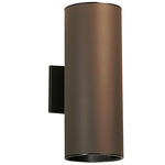 Cylinder Incandescent Up/Downlight Wall Light - Architectural Bronze