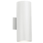 Cylinder Incandescent Up/Downlight Wall Light - White