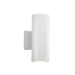 Cylinder Incandescent Up/Downlight Wall Light - White