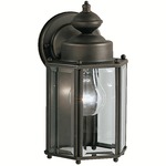 New Street 10 inch Outdoor Wall Light - Olde Bronze / Clear