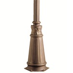 3 x 72 inch Outdoor Post with Decorative Base - Olde Bronze