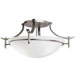 Olympia Semi Flush Ceiling Light - Antique Pewter