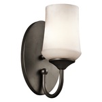 Aubrey Wall Light - Olde Bronze / Satin Etched