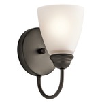 Jolie Wall Light - Olde Bronze / Satin Etched