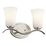 Armida Bathroom Vanity Light - Brushed Nickel / Satin Etched