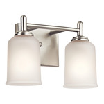 Shailene Bathroom Vanity Light - Brushed Nickel / Satin Etched