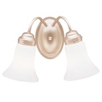 Signature 612 Bathroom Vanity Light - Brushed Nickel / Opal