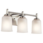 Shailene Bathroom Vanity Light - Brushed Nickel / Satin Etched