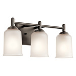 Shailene Bathroom Vanity Light - Olde Bronze / Satin Etched