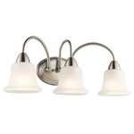 Nicholson Bathroom Vanity Light - Brushed Nickel / Satin Etched