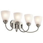 Jolie Bathroom Vanity Light - Brushed Nickel / Satin Etched