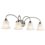 Nicholson Bathroom Vanity Light - Brushed Nickel / Satin Etched