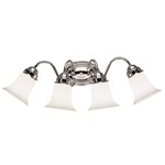 Signature 612 Bathroom Vanity Light - Chrome / Opal