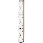 Chase Half Round Wall Light - Polished Nickel / Frost White