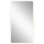 Four Sided Rounded Edge Lit Mirror - Mirror