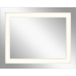 Mirror with Rectangle Inlay Glass - Mirror