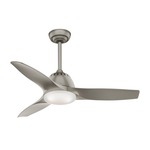 Wisp Ceiling Fan with Light - Pewter