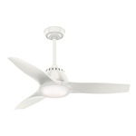 Wisp Ceiling Fan with Light - Fresh White